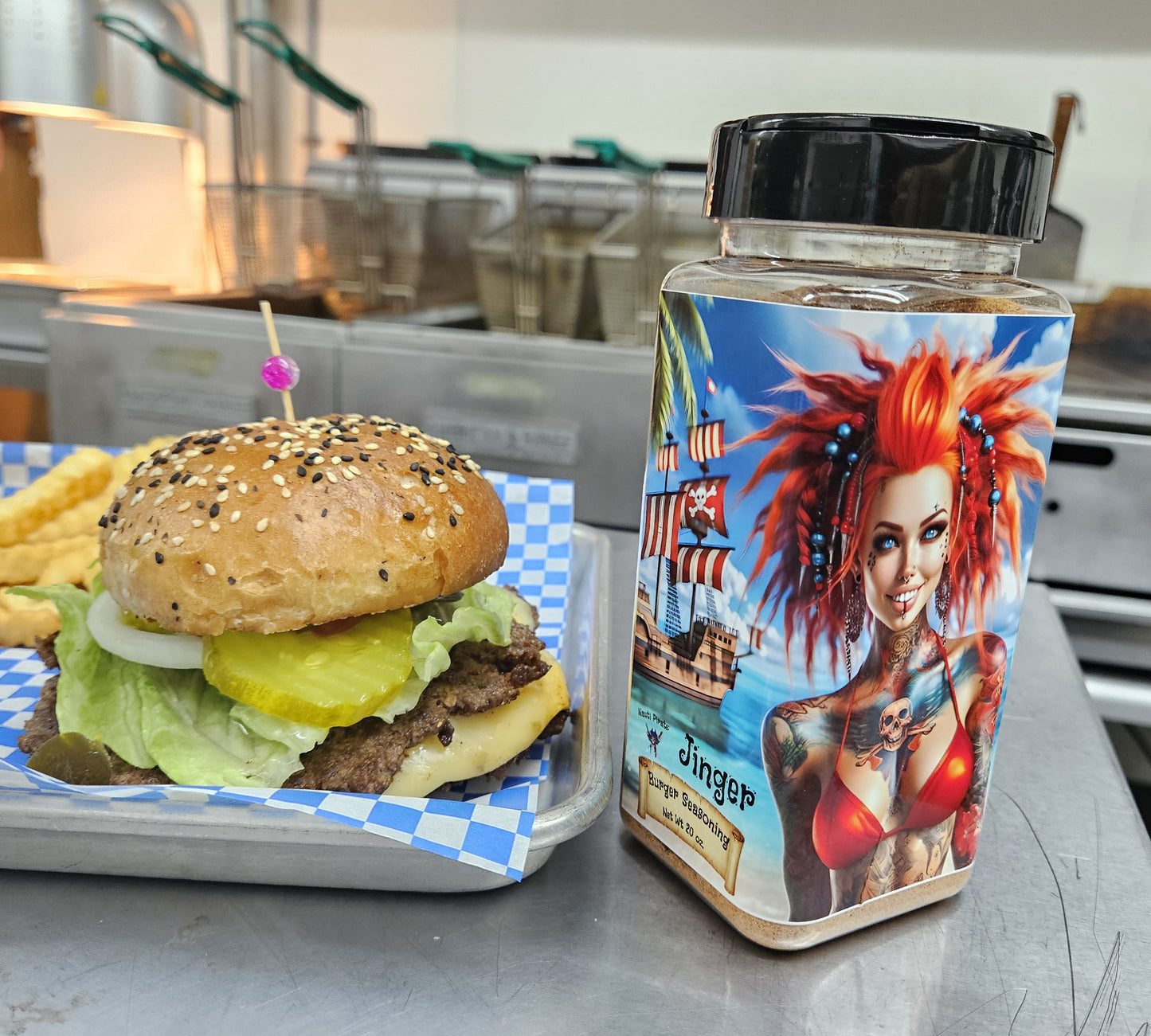 Iowa's Best Burger Finalist! The Nauti Pirate Burger Seasoning Jinger! 20oz.