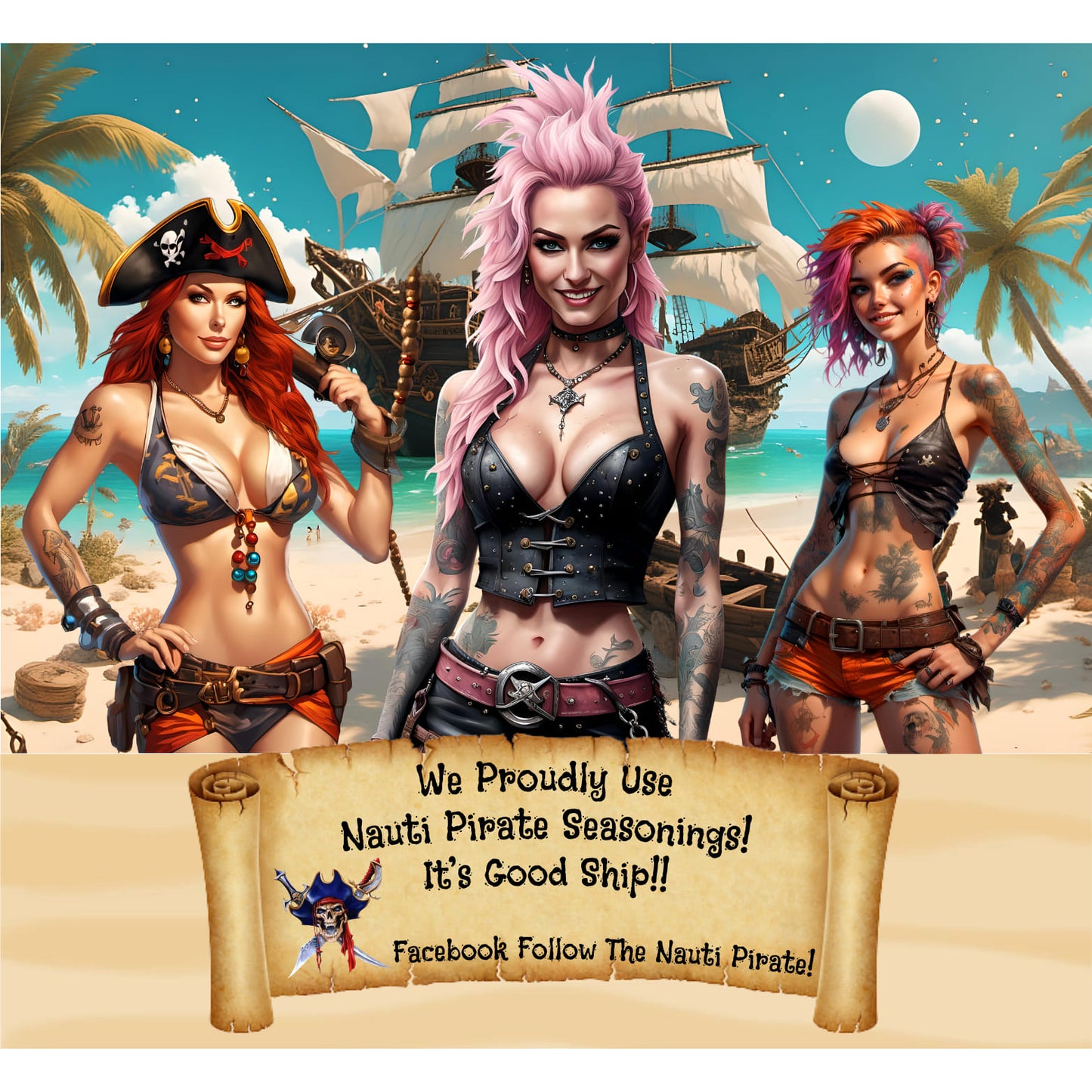Nauti Pirate Fry Seasoning Sixx!