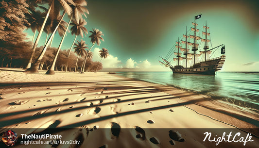 Awesome Pirate Ship High Resolution Print. 13X19