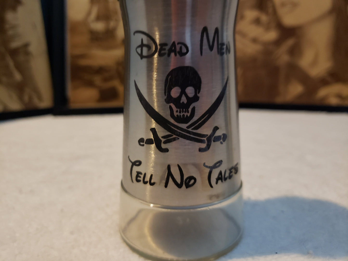 Nauti Pirate Salt & Pepper Shakers Stainless Steel